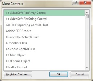 activex controls in excel for mac